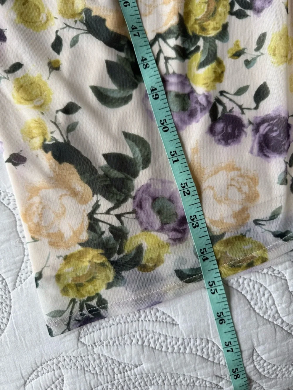Abercrombie - Mesh Twist Wrap Maxi Dress - Cream Floral